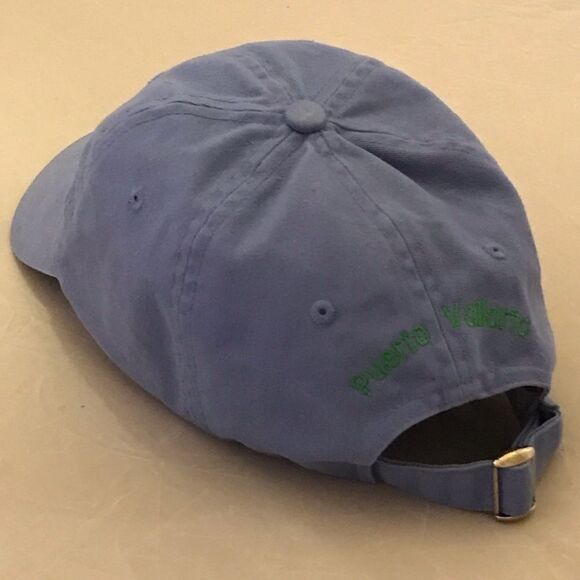 Puerto Vallarta Light Blue & Green Frogs Baseball Hat - Picture 7 of 16